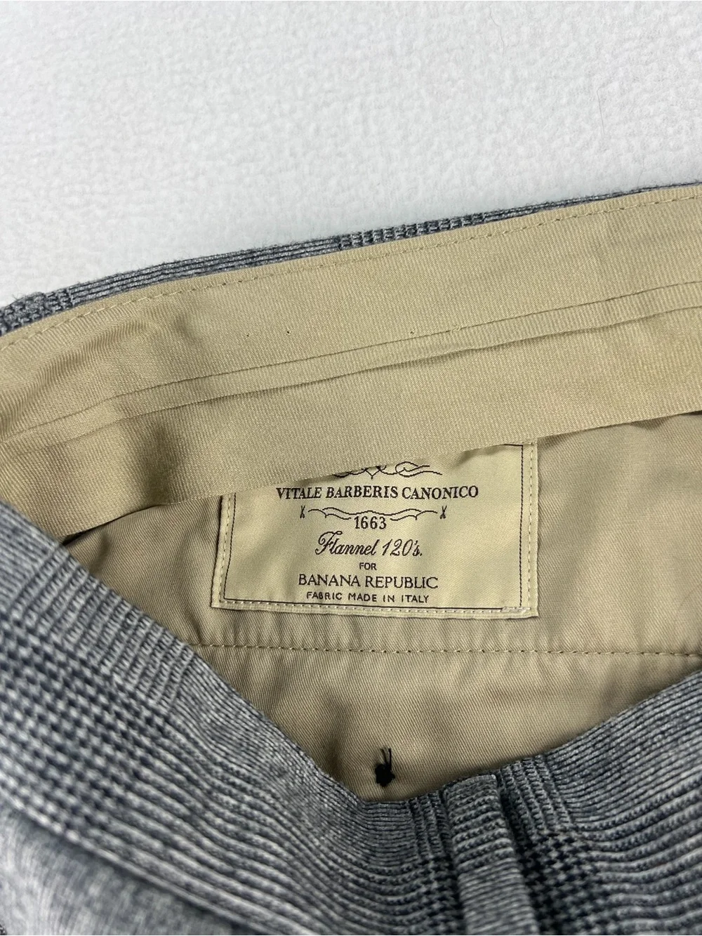 Banana Republic Gray Plaid Dress Pants